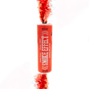 DUAL VENT RING PULL SMOKE GRENADE - RAPID RELEASE [RED]
